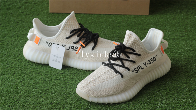 Off White x Adidas Yeezy boost 350 V2 Cream Beige